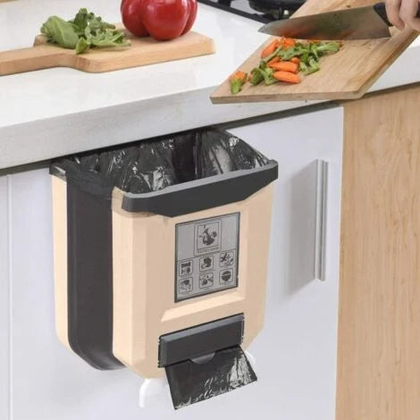 Kitchen Folding Wall Mounted Trash Can