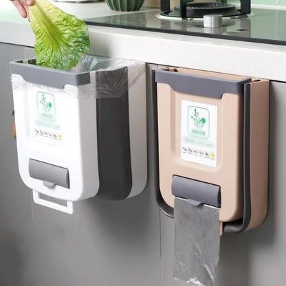 Kitchen Folding Wall Mounted Trash Can